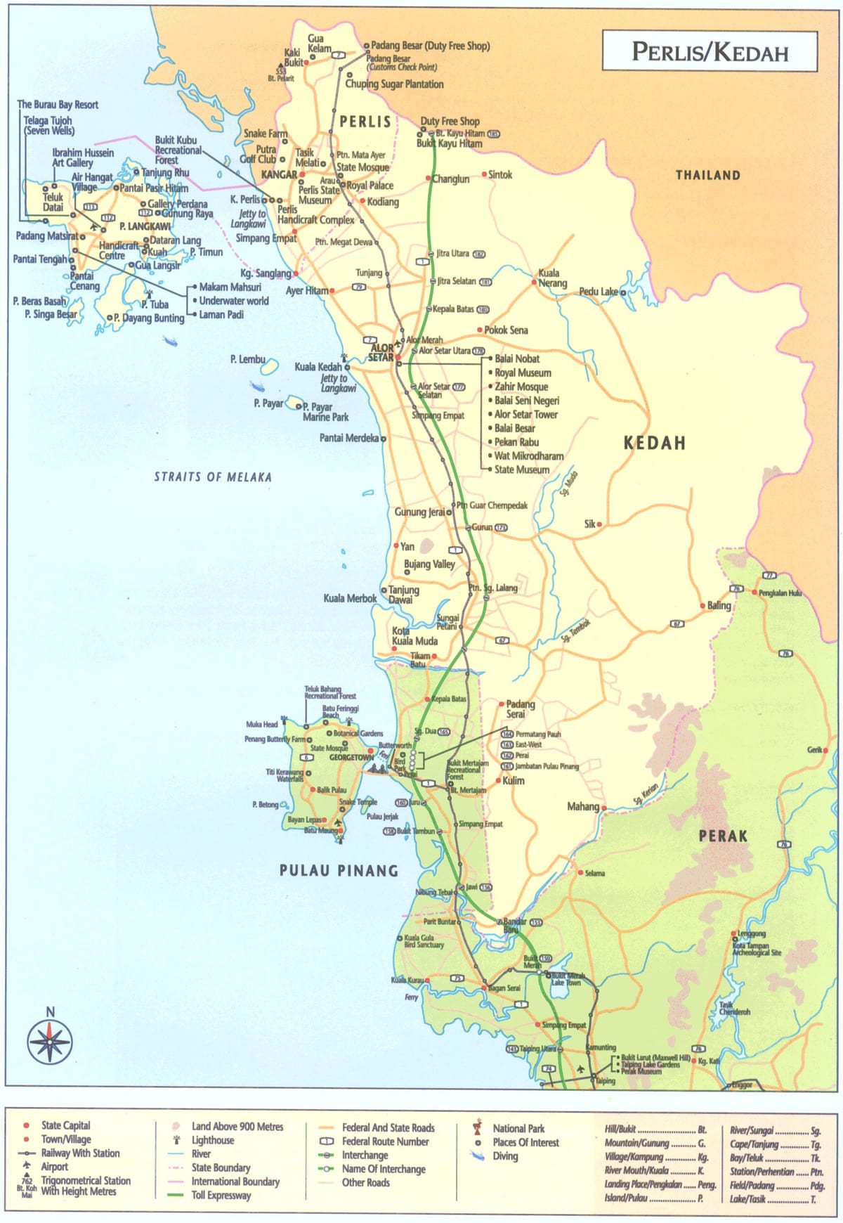 la malaisie, kedah carte