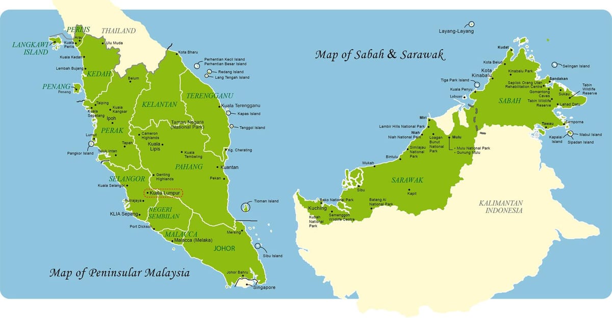 la malaisie carte complète