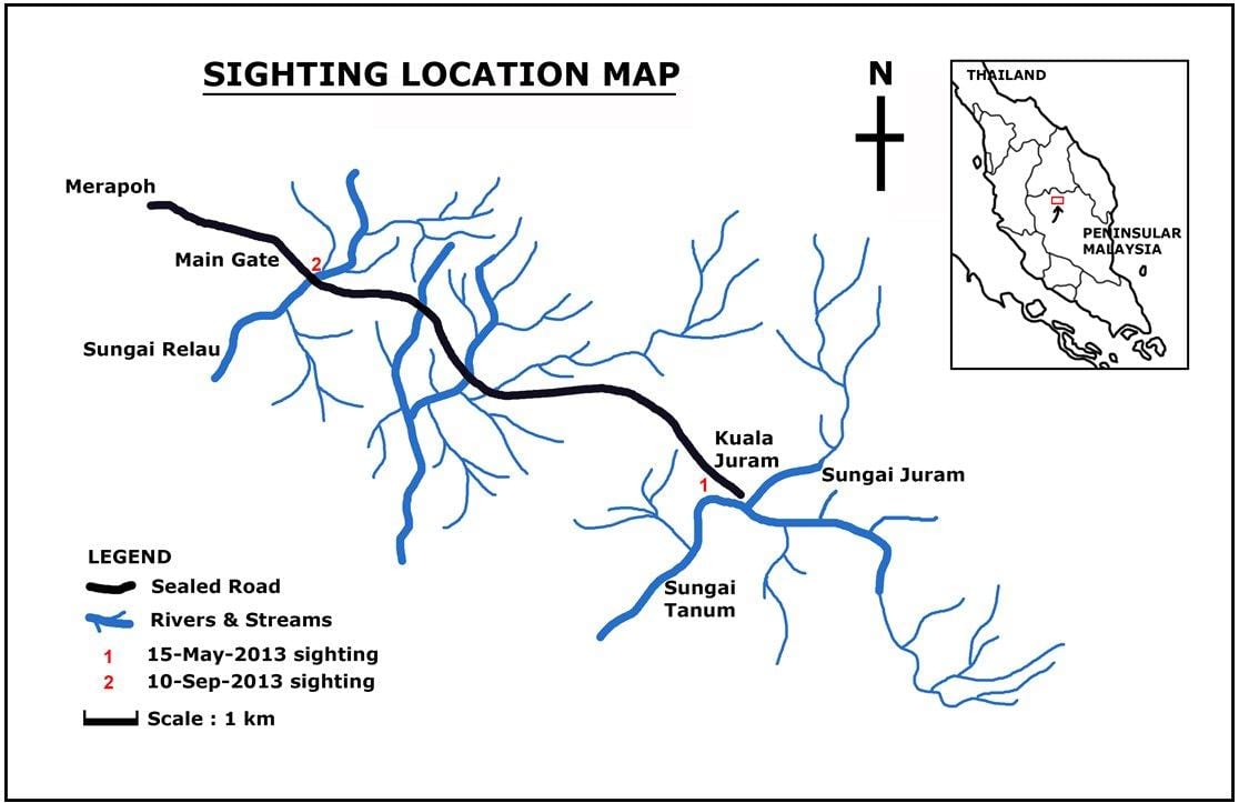 carte de la malaisie de la rivière