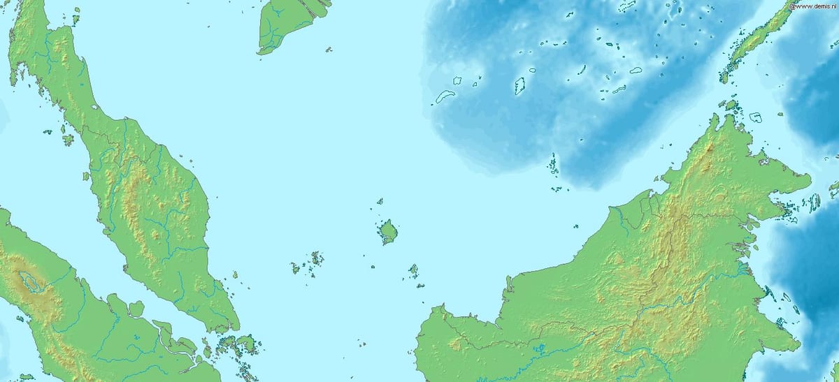 carte de la malaisie 3d
