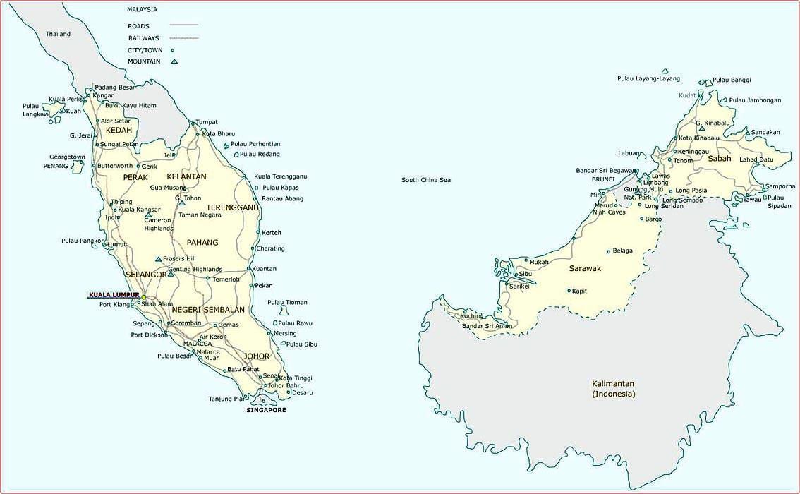 la malaisie application carte