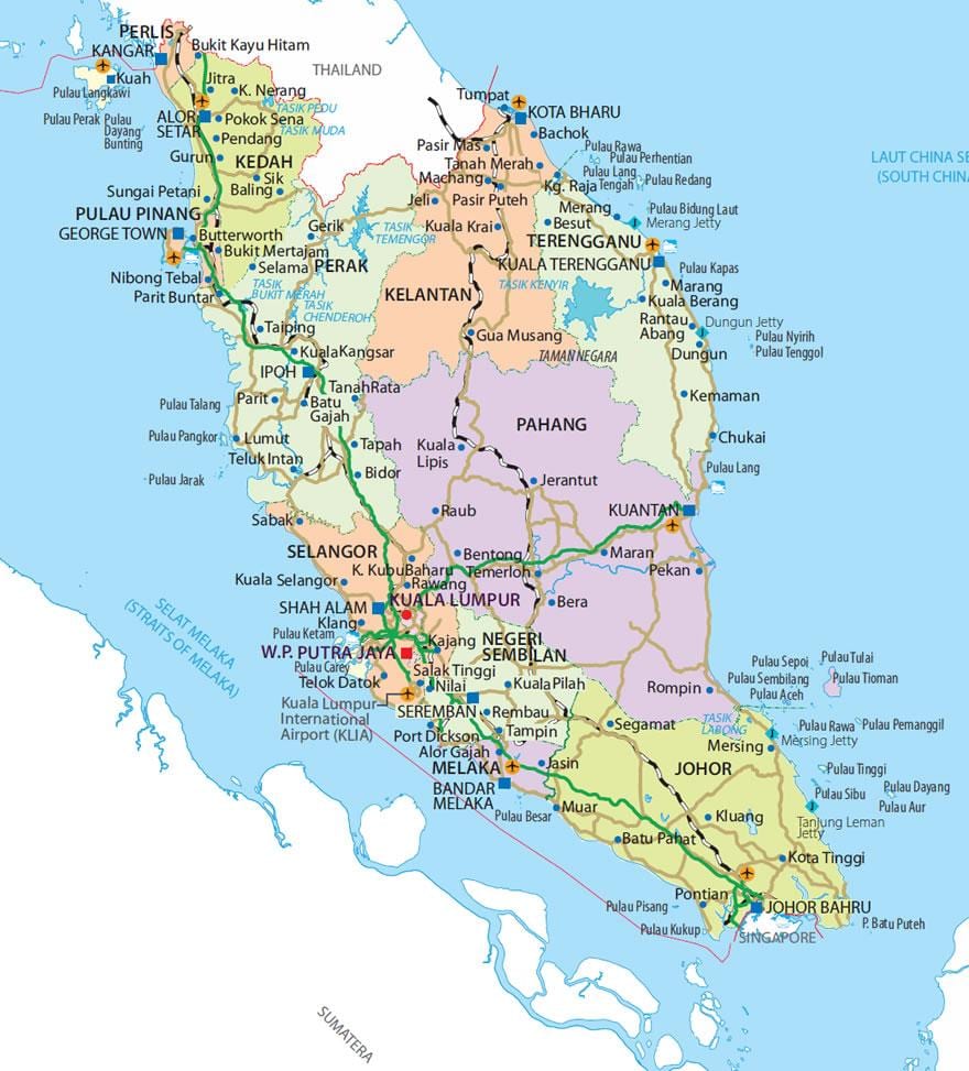 penisular malaisie carte