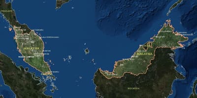 Carte de carte en direct de la malaisie