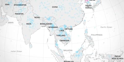Carte du département des levés et de la cartographie de la malaisie