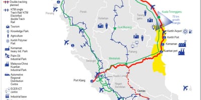 La malaisie de la gare de la carte