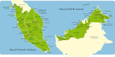 La malaisie carte complète