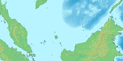 Carte de la malaisie 3d