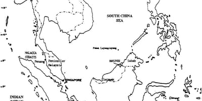 Carte de la malaisie dessin sur la carte