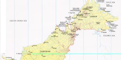 Carte de labuan malaisie