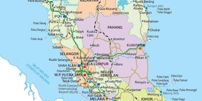 Penisular malaisie carte